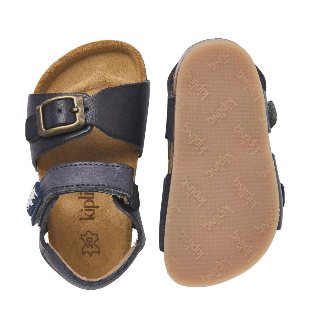 Kipling Fabioleren sandalen donkerblauw
