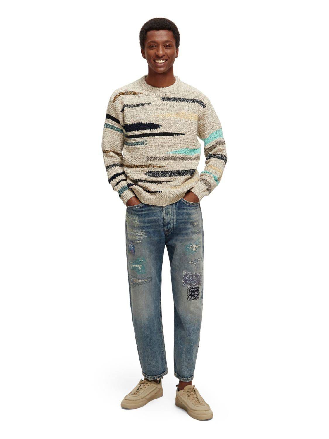 Scotch & Soda| Herren Strickpullover MELANGE JACQUARD