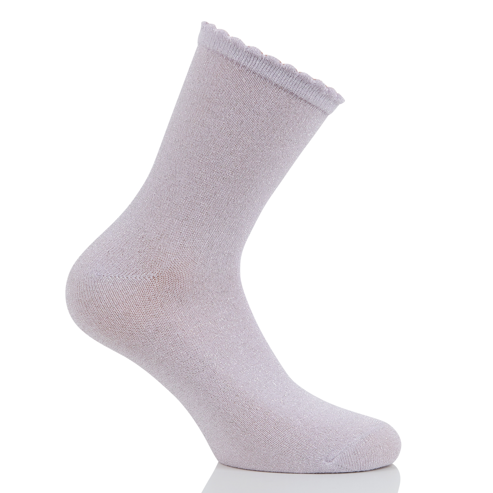 SEBBY - Chaussettes pailletées en coton bio mélangé | Violet