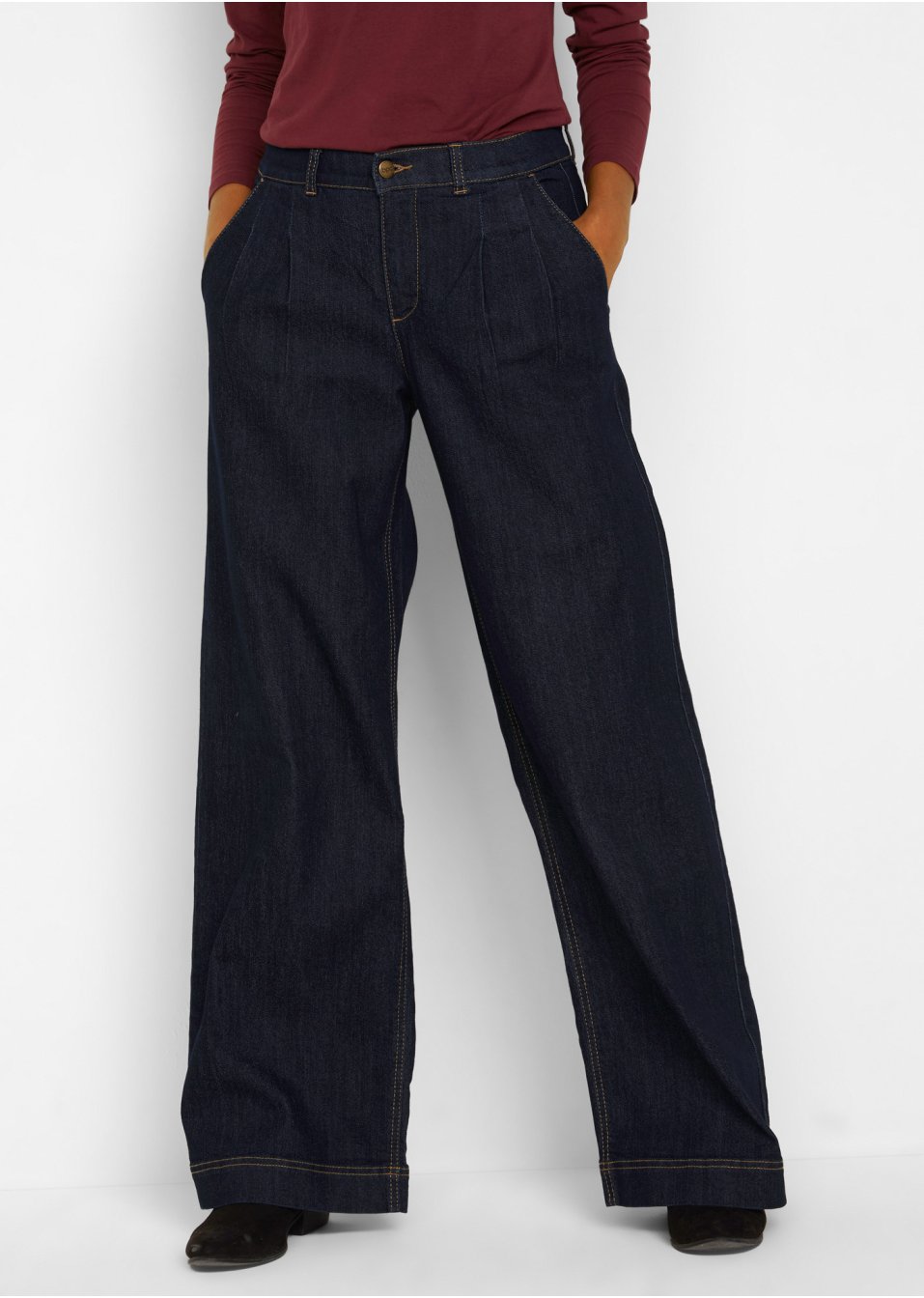 Jean Marlène avec pinces et taille confortable