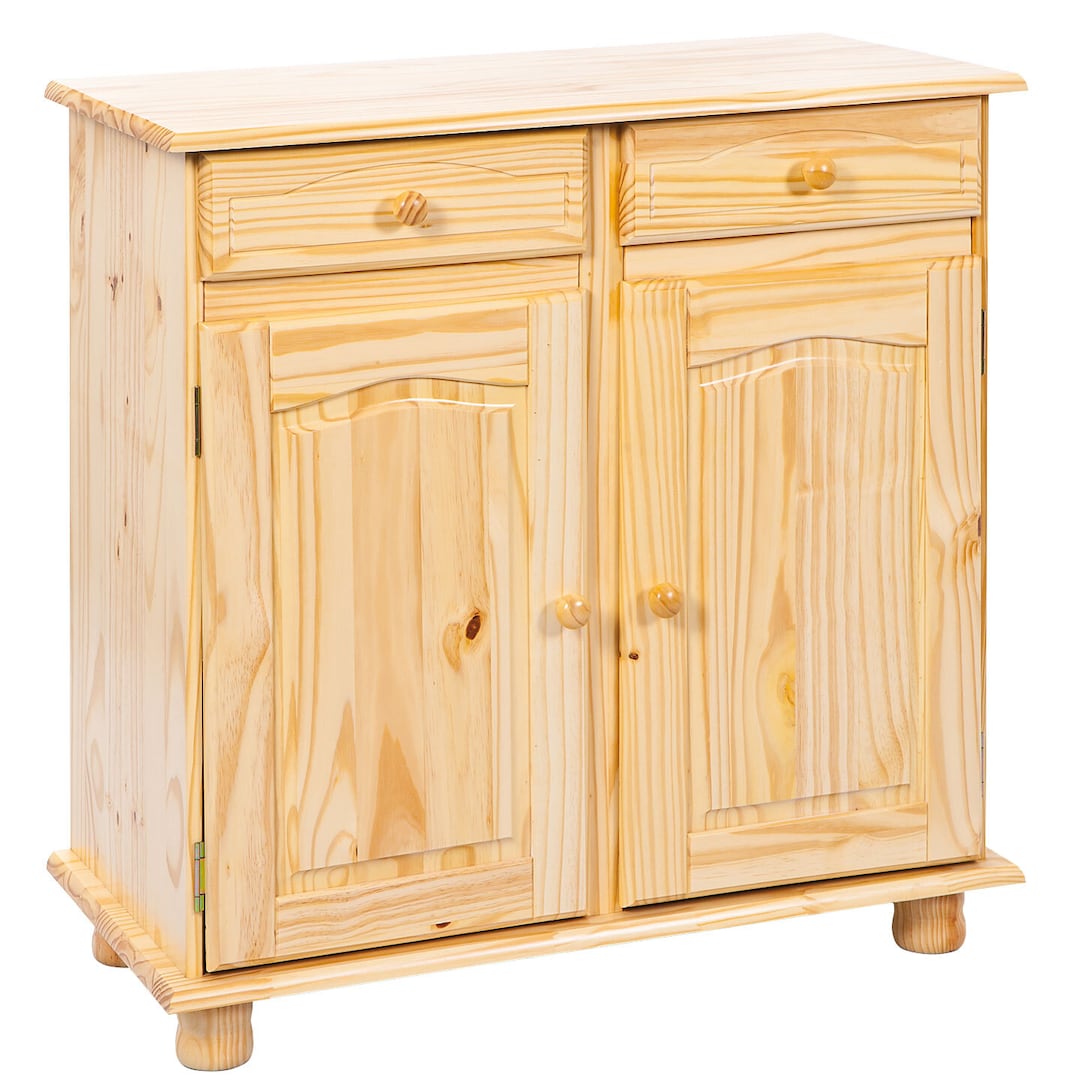 Kommode Benjamin Massivholz Kiefer Natur 88x87x43 cm