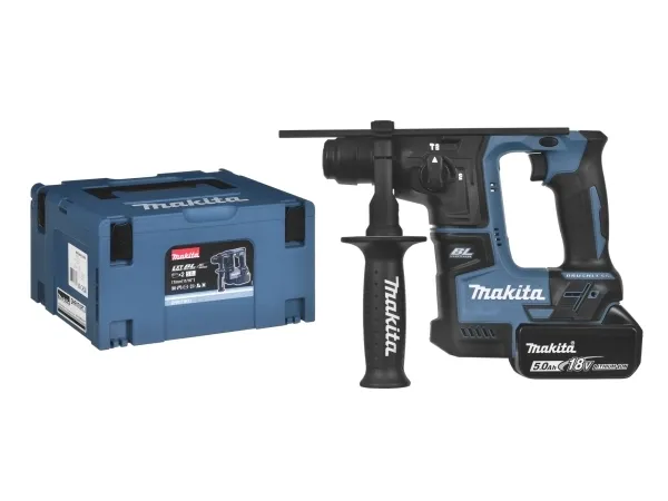 Makita DHR171 - Roterende hammer - ledningfri - 2 tilstande - SDS-plus - 1.2 Joule - til 2 batterier - 18 V - Leveres uden batteri og lader
