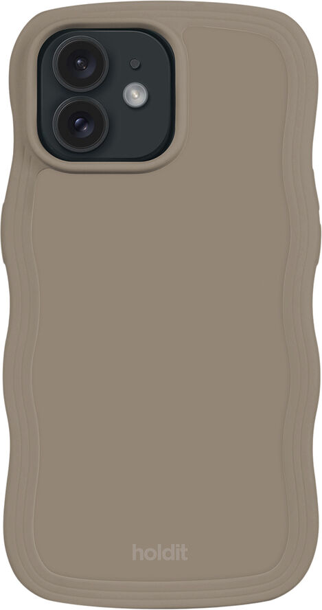 HoldIt Wavy Case iPhone 12/12 Pro Lysebrun