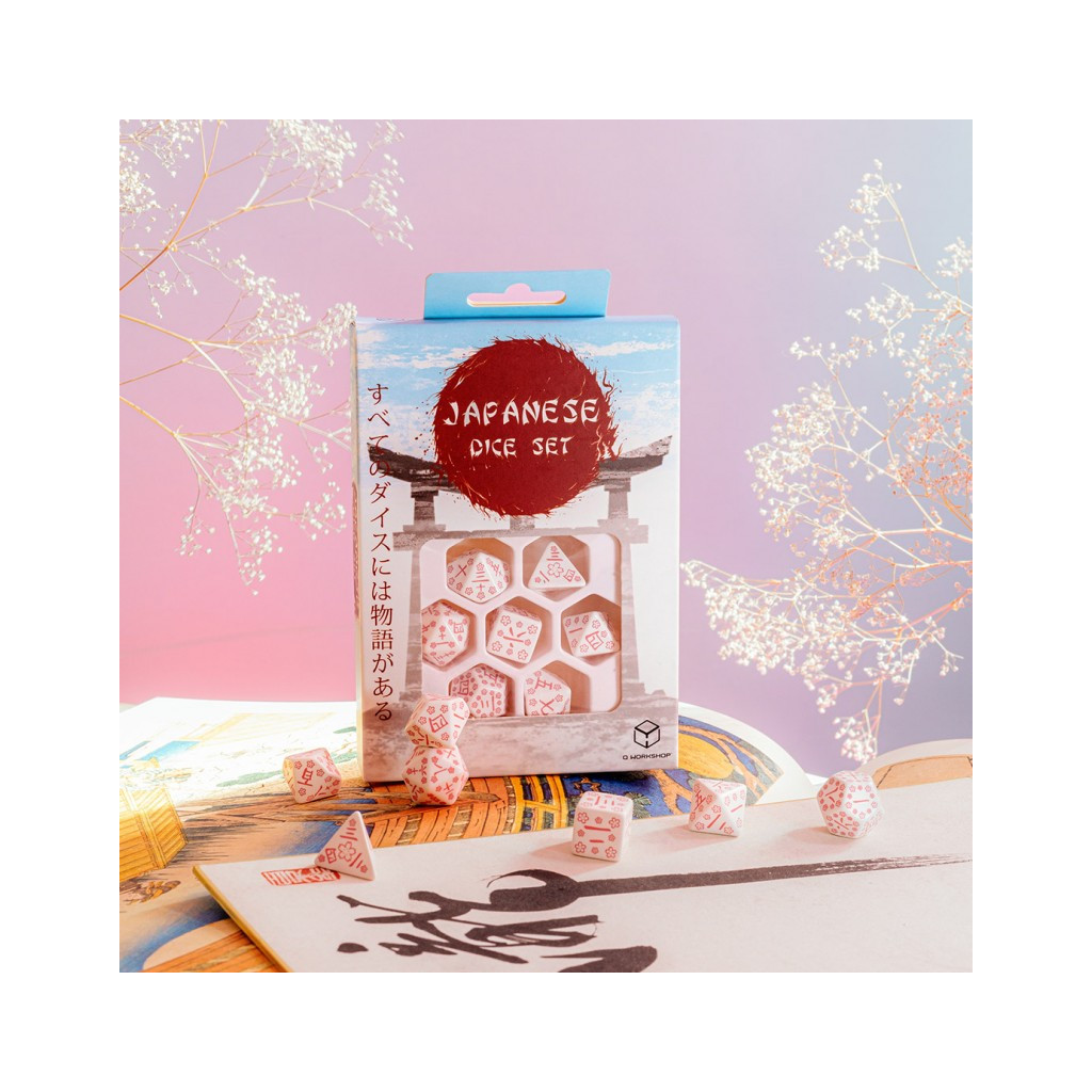 Japanese Dice Set - Cherry Blossoms Petals