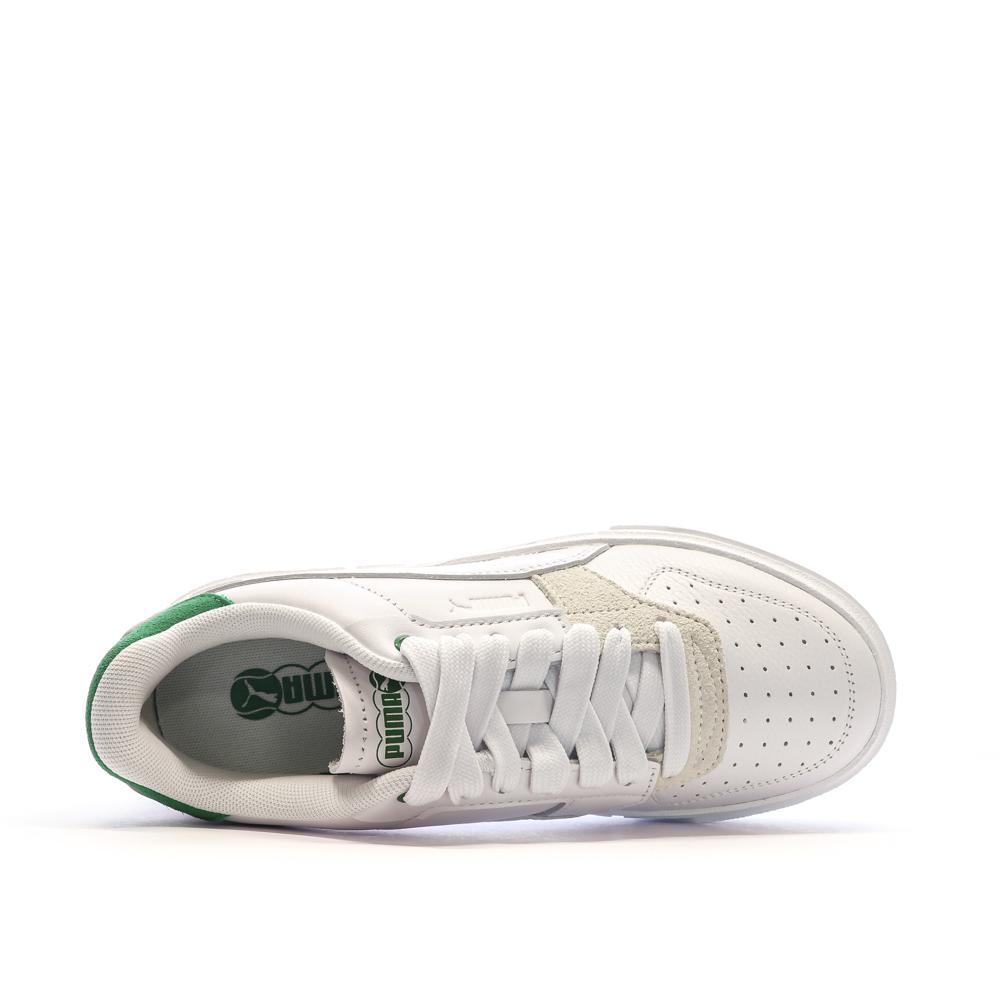 Puma Baskets Blanches/Vertes Femme Puma Cali Court