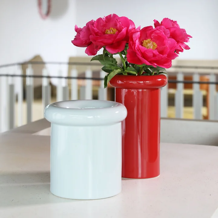 &klevering - Turban Vase 27 x Ø 16 cm, gelb