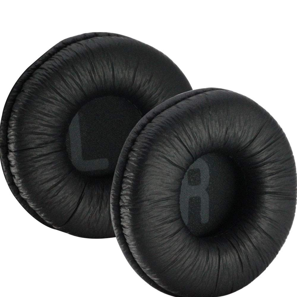 (2er Set) JBL Kopfhörer Kissen Ersatz Ohr Polster für Tune 450BT / 460BT / 500BT / 510BT / 520BT und JR 300BT / 300 / 310BT / 310 / E40BT - Schwarz