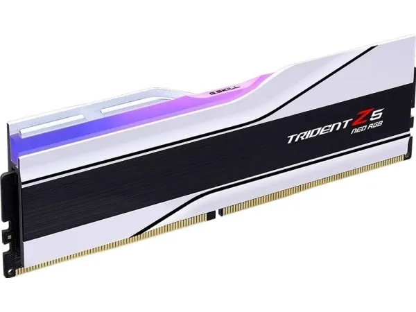 G.Skill Trident Z5 Neo RGB - DDR5 - sæt - 48 GB: 2 x 24 GB - DIMM 288-PIN - 6400 MHz / PC5-51200 - CL32 - 1.35 V - ikke bufferet - on-die ECC - hvid