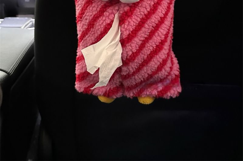 Olsin - Gestreepte Cartoon Chenille Auto Hangende Tissuehoes