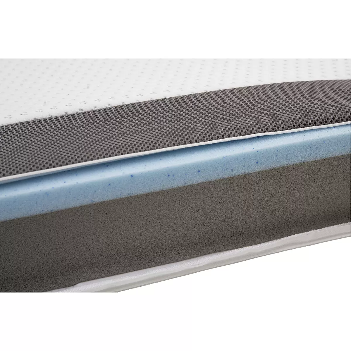 Topper Deluxe 100x200 weiss,grau