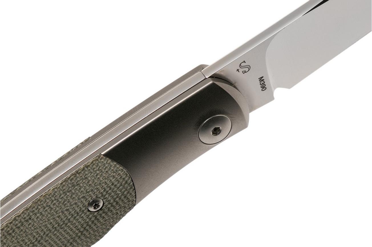 Viper Hug V5992CG Green Canvas Micarta zakmes, Sacha Thiel design