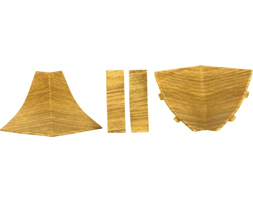 Accessoireset voor wandafsluitingsprofiel 23 eiken kopshout K5414