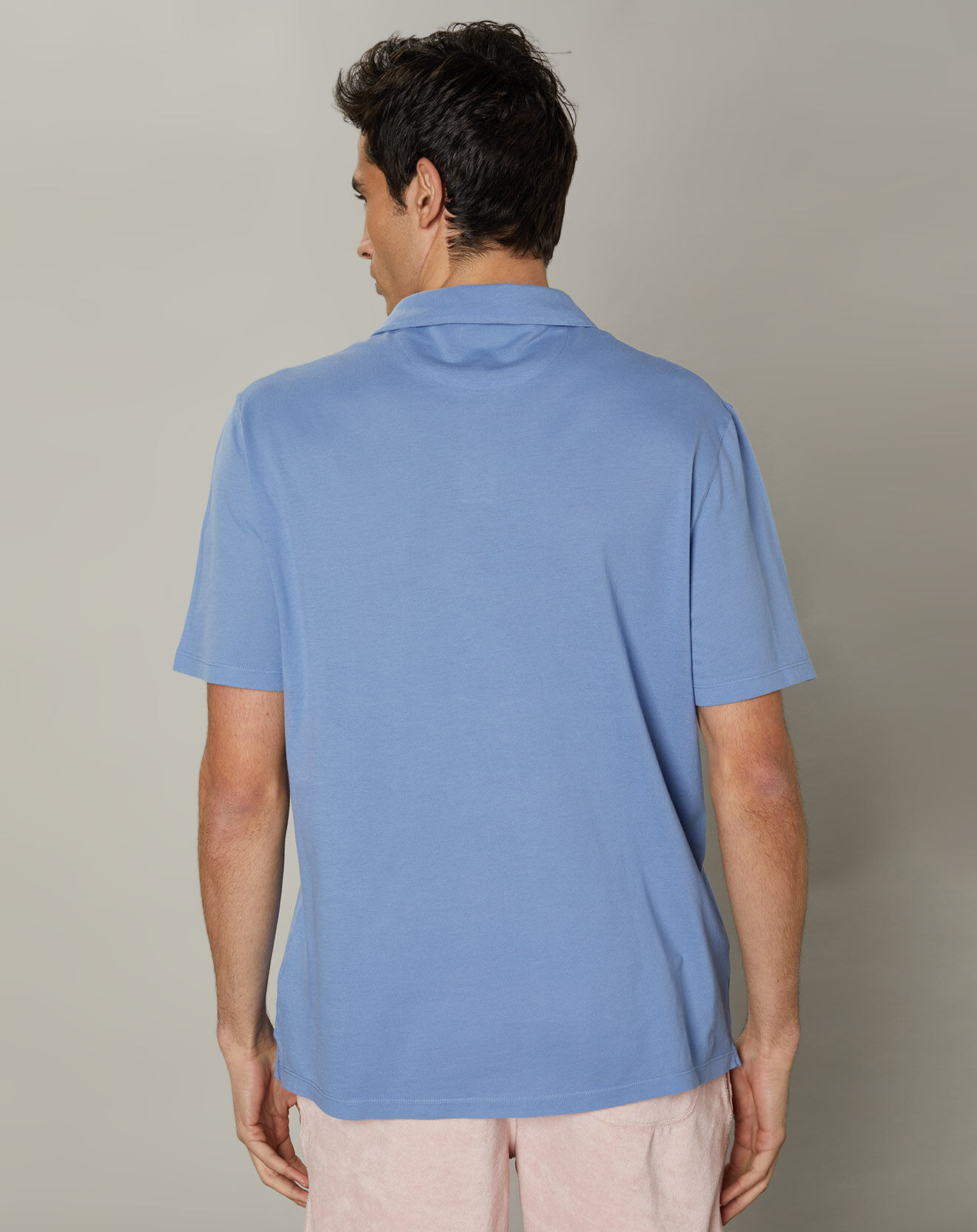 Hartford Polo piqué chambray