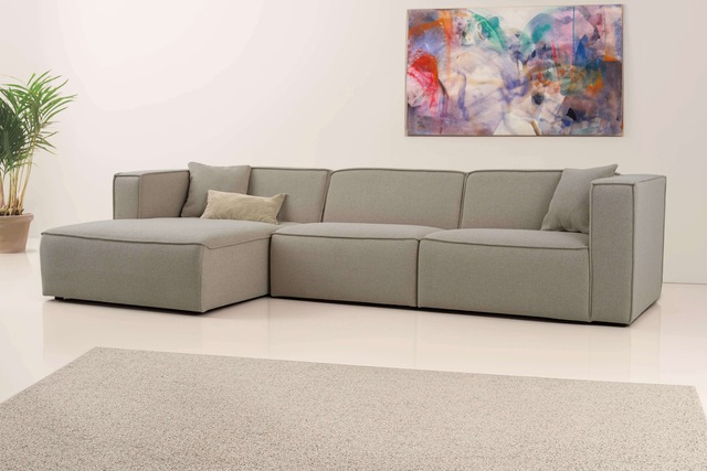 GOODproduct Ecksofa »Tammie« Breite 312 cm, Webstoff fein, bodentief, mit Wellenunterfederung