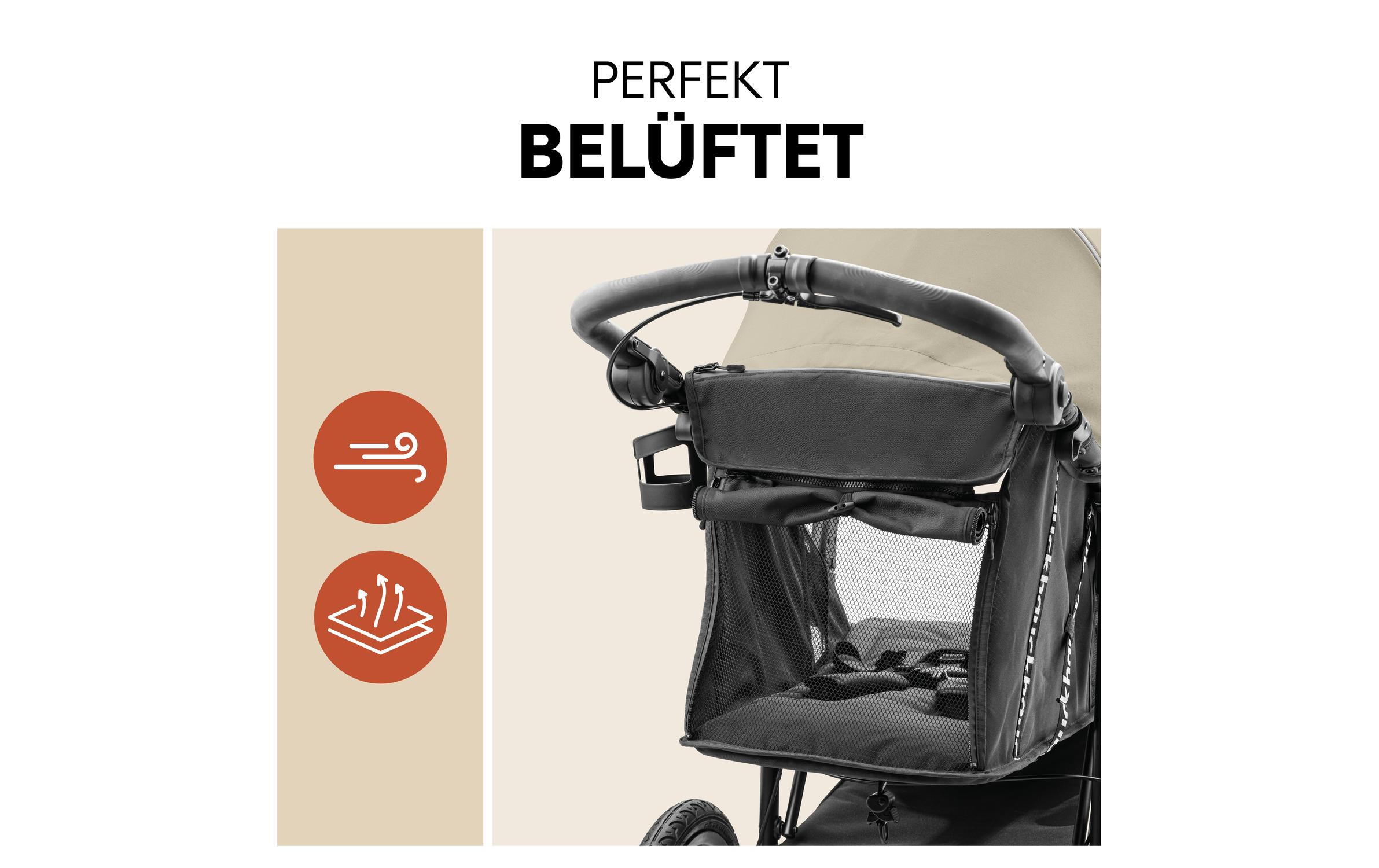 Buggy Runner 3 Olive<br>Robuster Kinderwagen für fast jedes Gelände