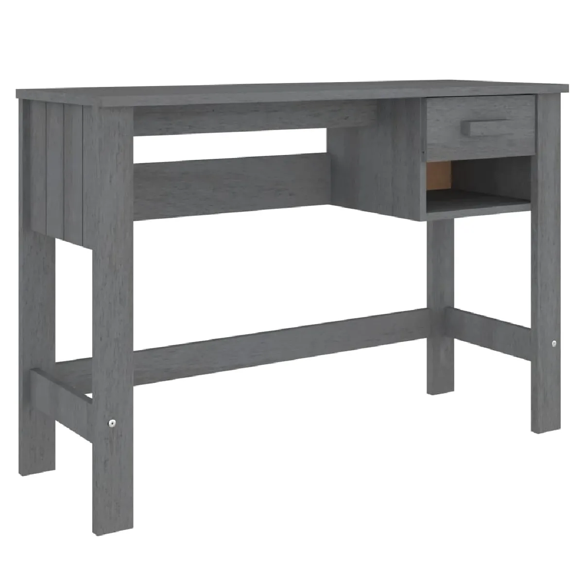 VIDAXL Bureau HAMAR - Gris foncé