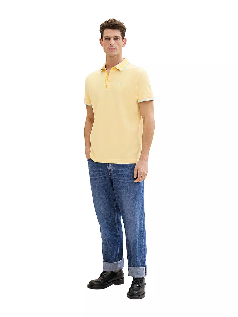 TOM TAILOR Poloshirt gelb