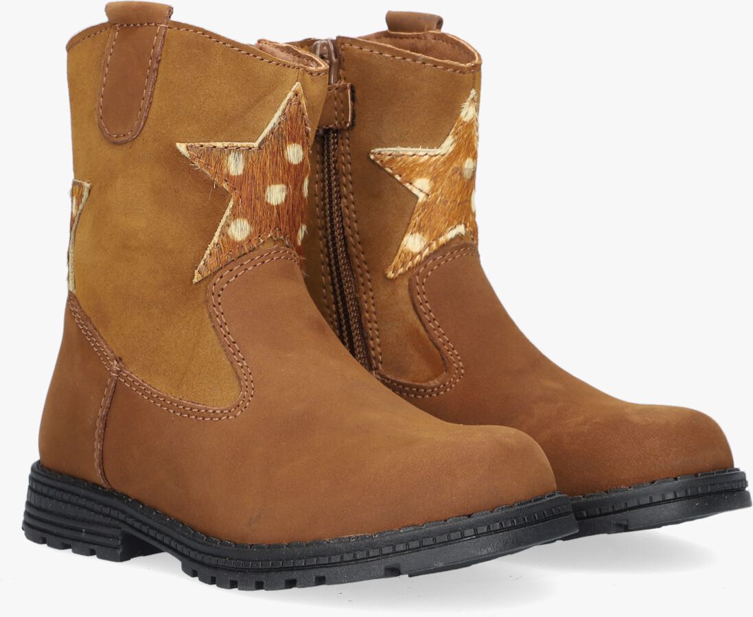 TON & TON cognac ton & ton enkellaarsjes isabell