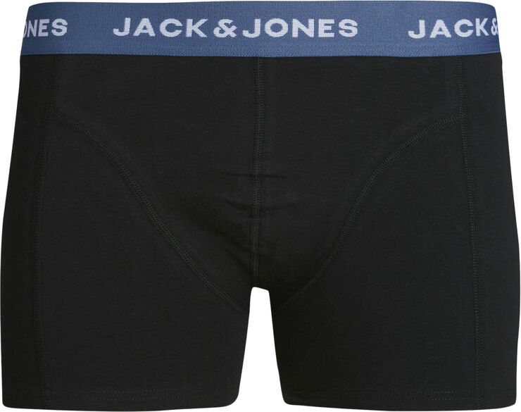 Jack & Jones JACGAB TRUNKS 3 PACK NOOS Dark green/black - black