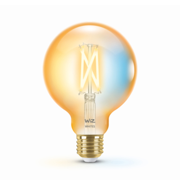 WiZ Connected LED globe E27 50W filament gold koel tot warmwit licht dimbaar