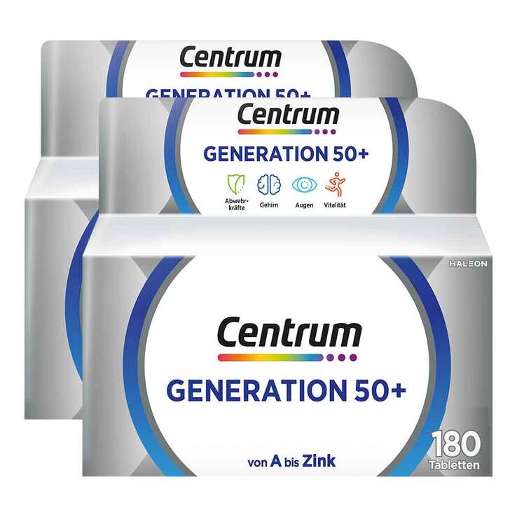 Centrum Generation 50 + Tabletten, 2x180 St
