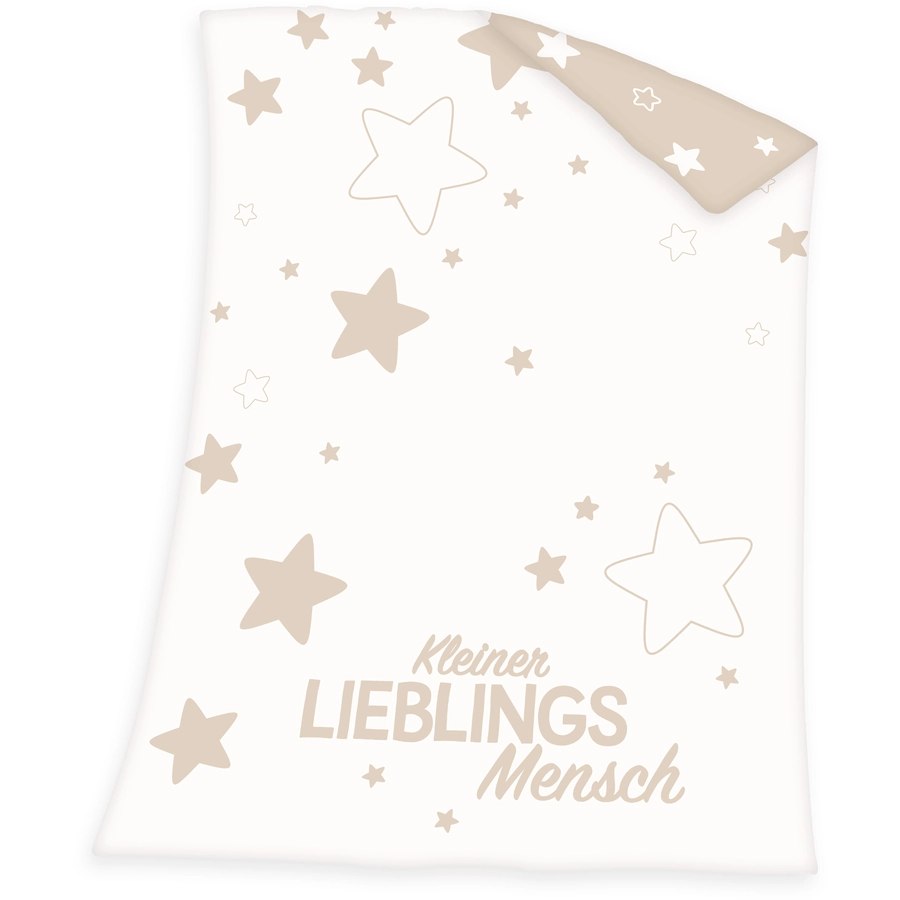 babybest® Strickdecke Kleiner Lieblingsmensch 75x100 cm