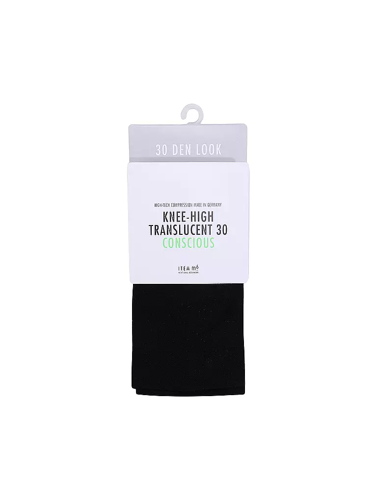 ITEM M6 Kniestrümpfe 30DEN CONSCIOUS schwarz