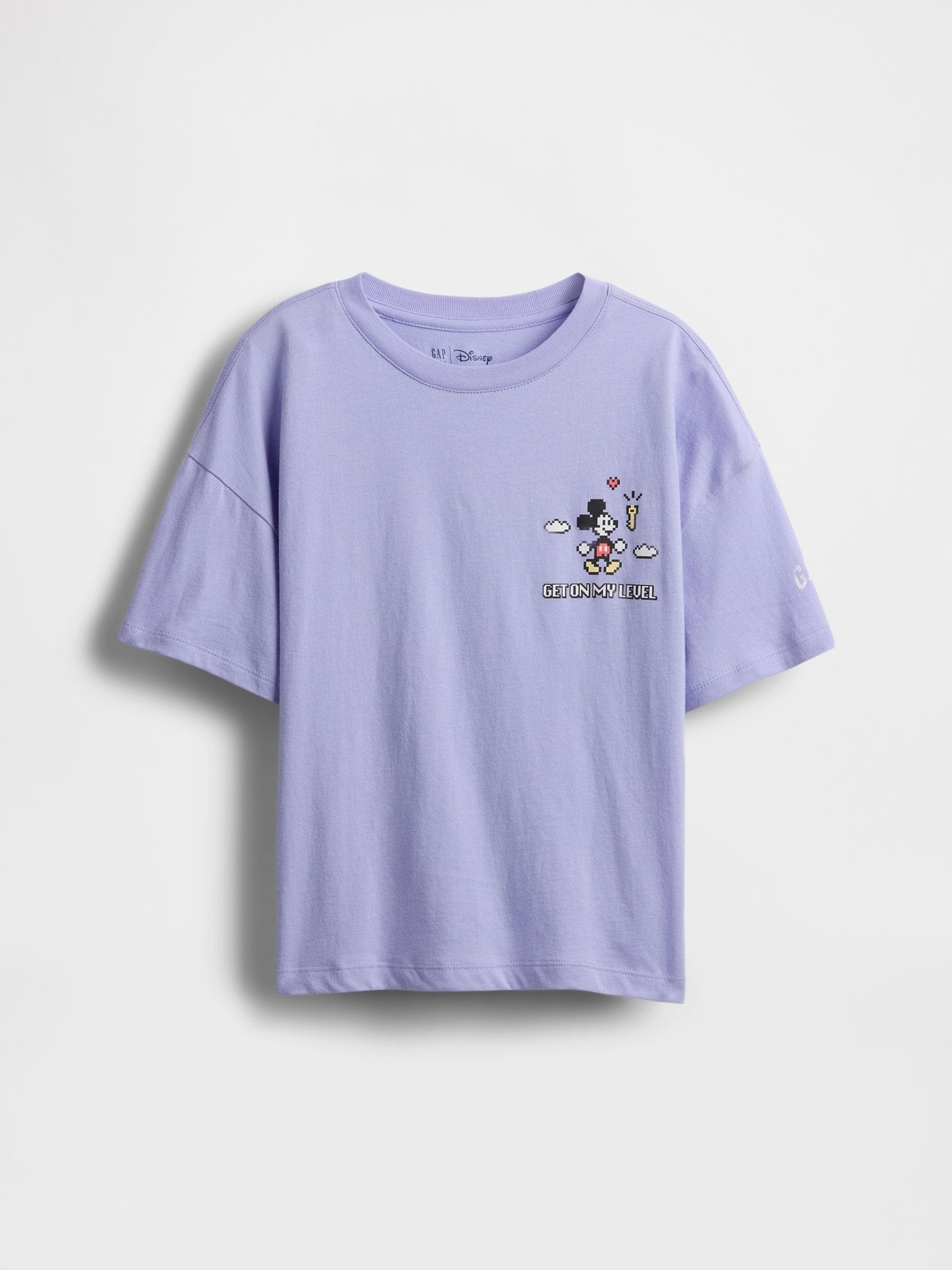 Paarse Mickey Mouse - Gap Disney oversized T-shirt met print (4 - 13 jr)