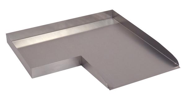 Ubbink Edelstahl-Bachlauf Wolga Ecke links,