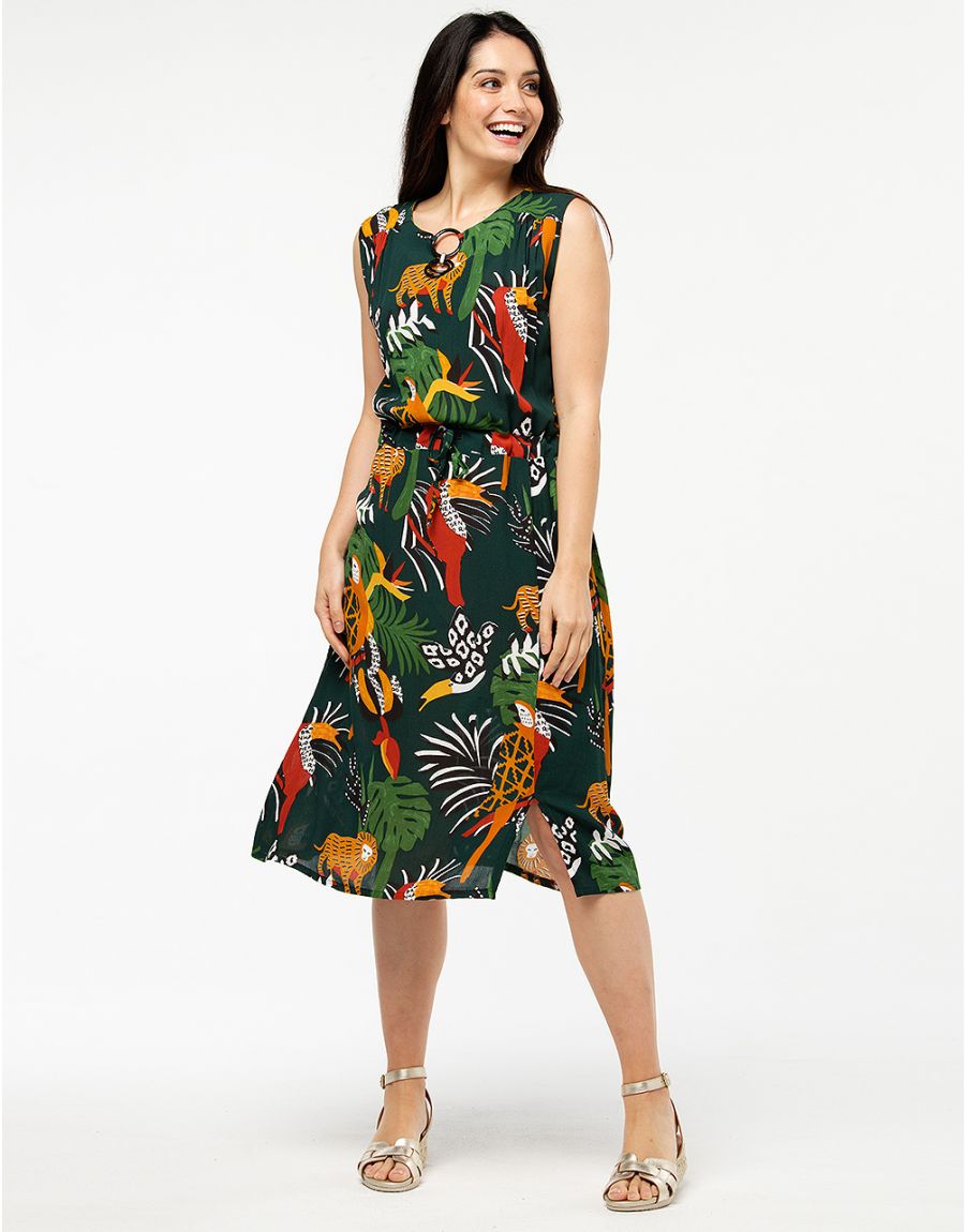 Robe vert jungle