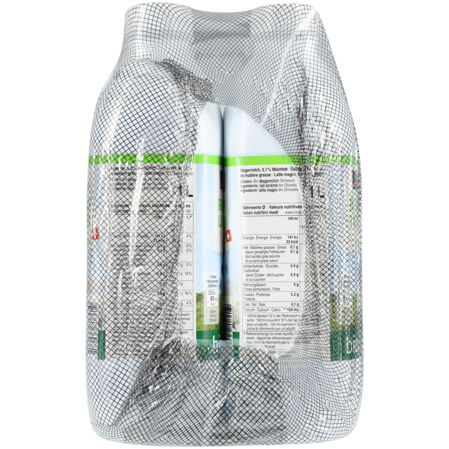 Naturaplan Bio Magermilch 0,1% Milchfett UHT 6x1l