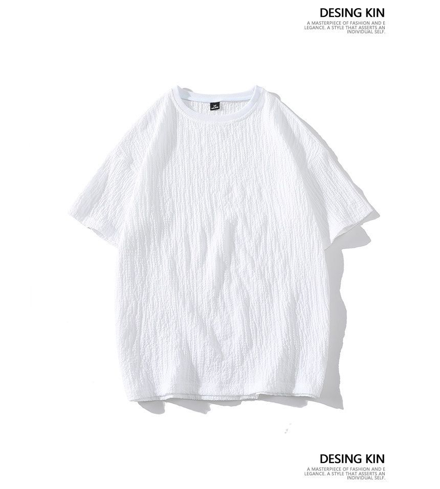 Aozora - T-shirt met korte mouwen en ronde hals