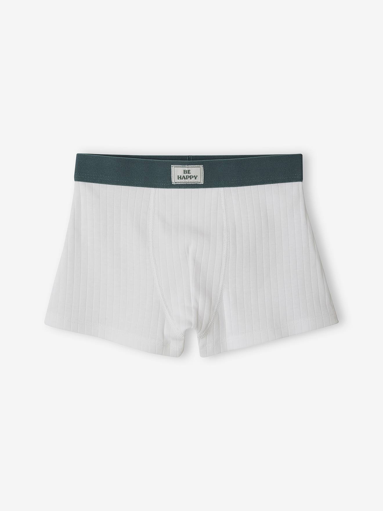 Conjunto de 3 cuecas boxer caneladas 