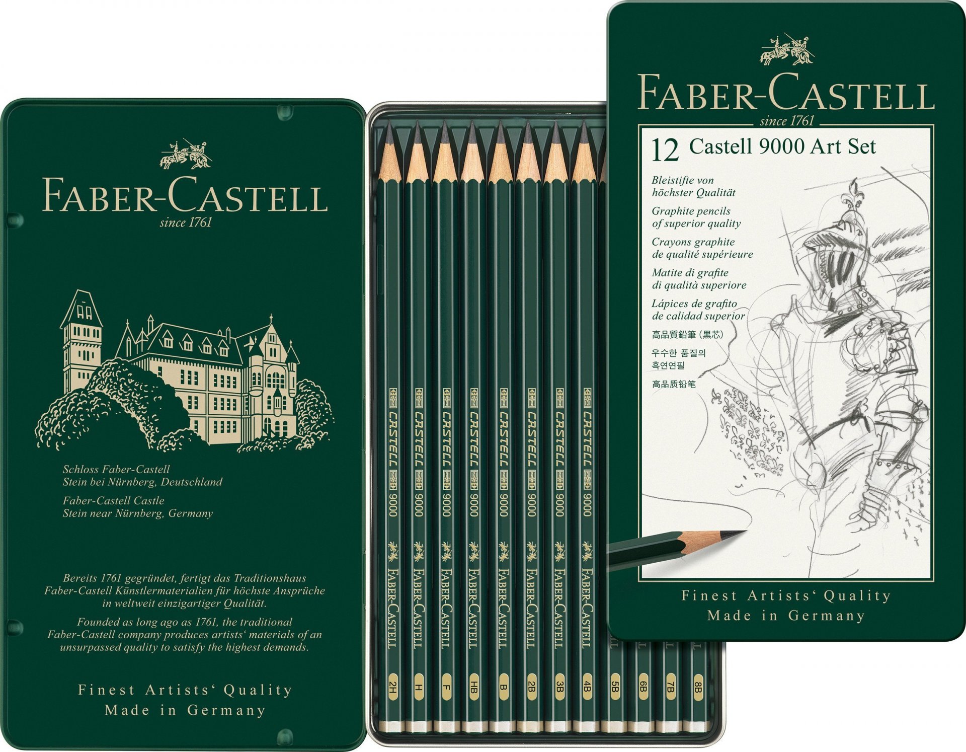 Faber-Castell Bleistift Castell 9000, Set