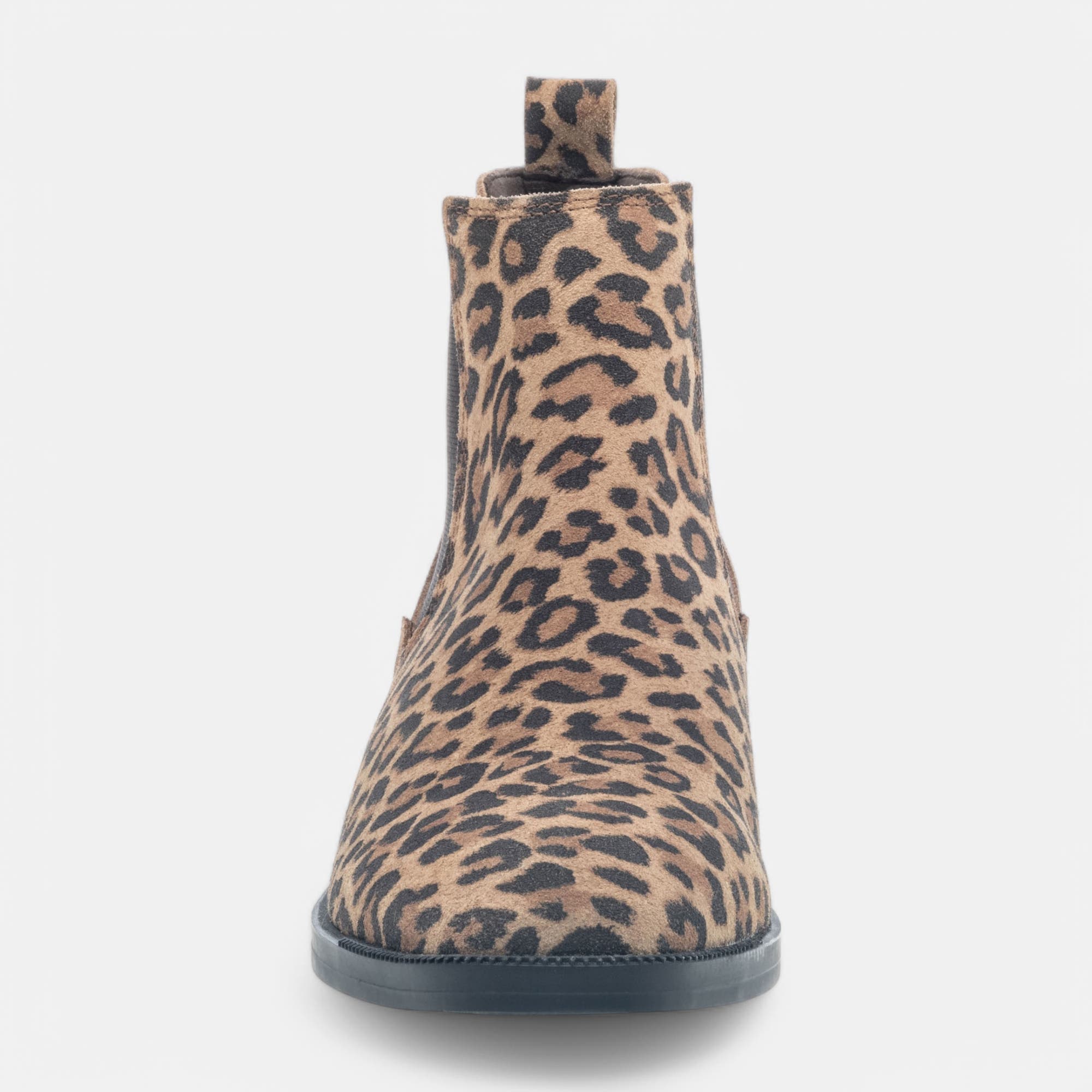 Boots chelsea Femme en cuir camel