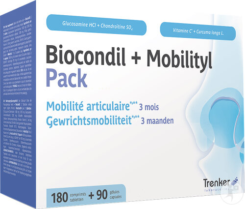 Trenker Biocondil + Mobilityl Pack Mobilité Articulaire 180 Comprimés + 90 Gélules
