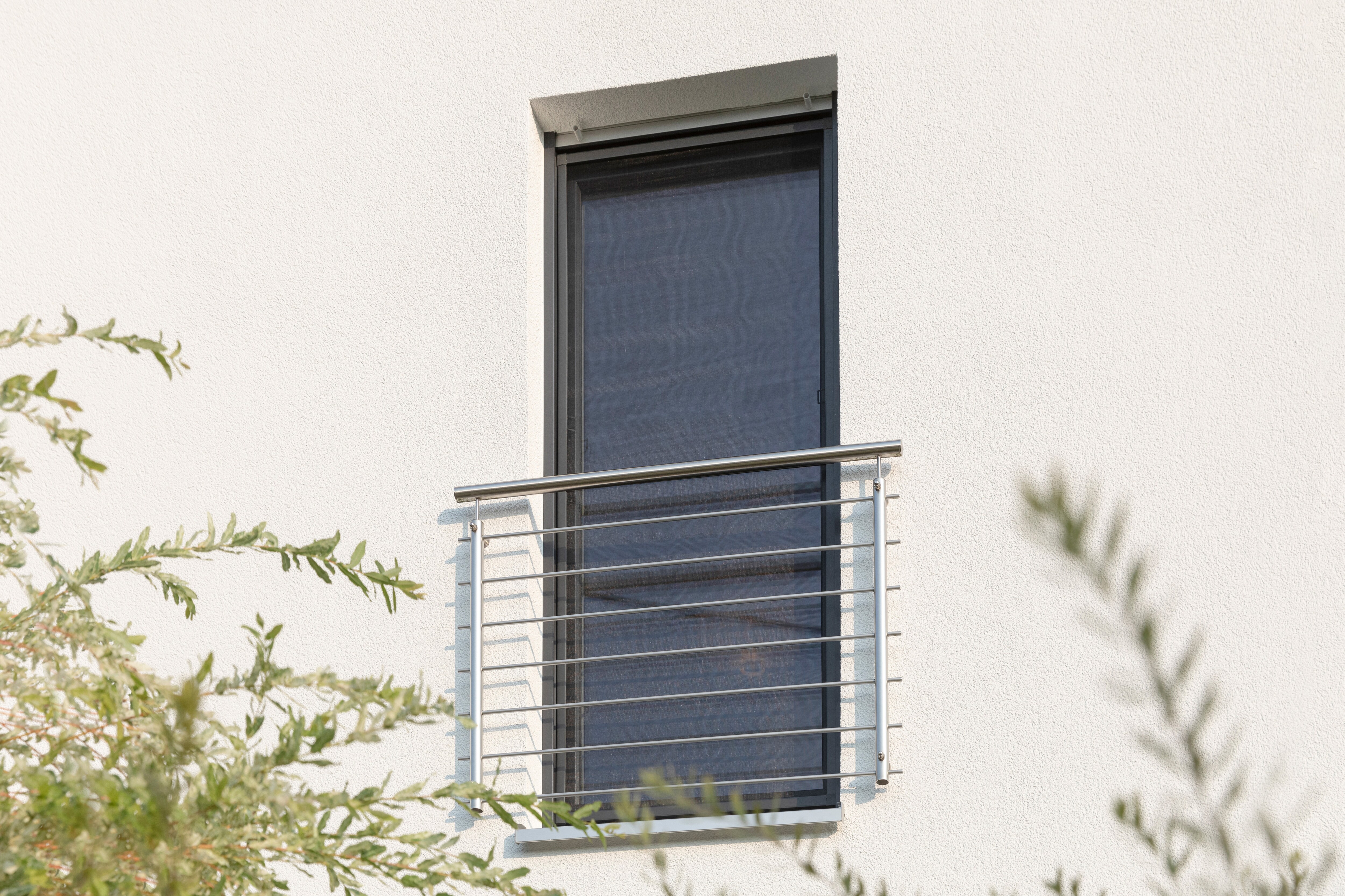 Schellenberg Fliegengitter für bodentiefe Fenster Premium, anthrazit, 120 x 240 cm