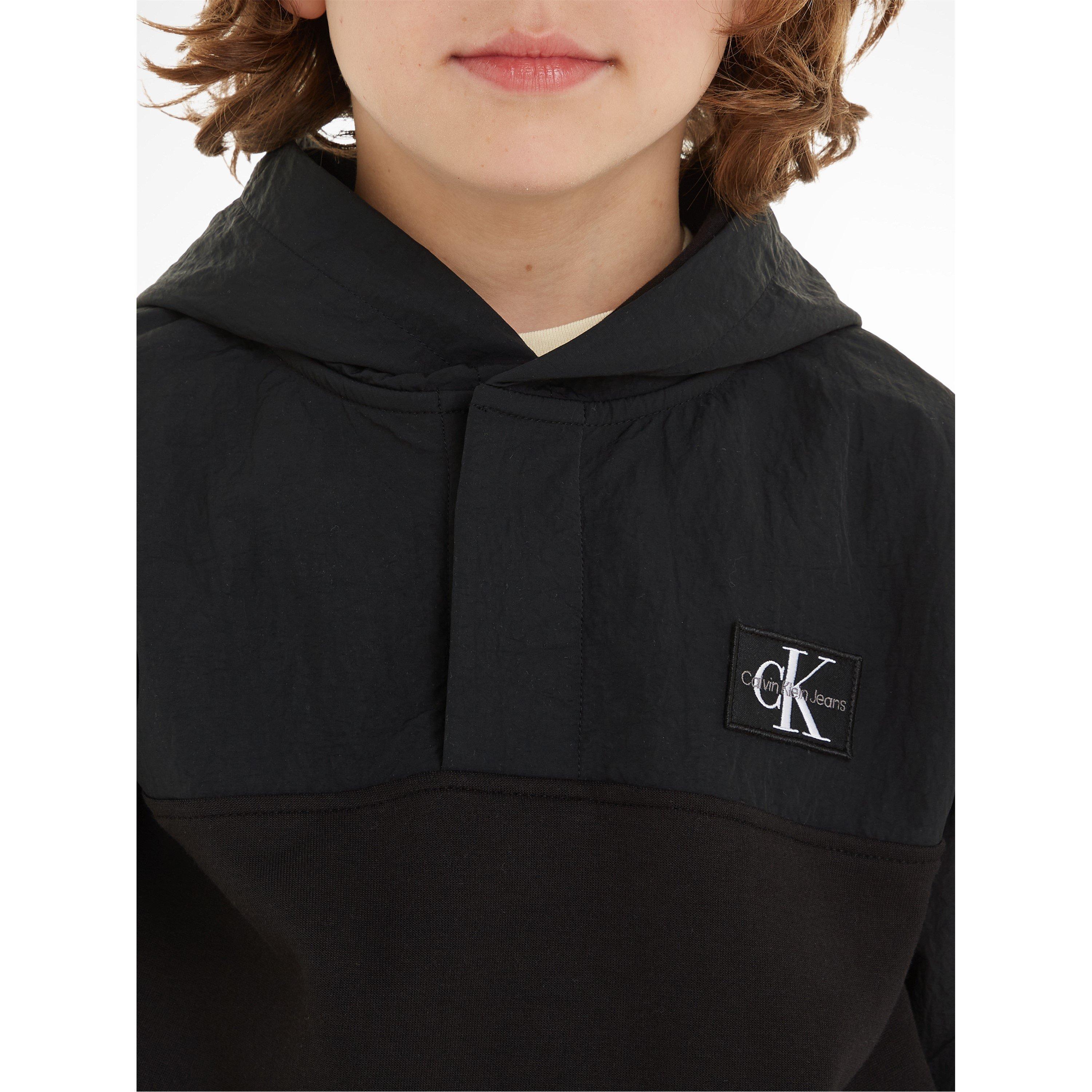 Calvin Klein Jeans MIX MEDIA MONOCHROME HOODIE