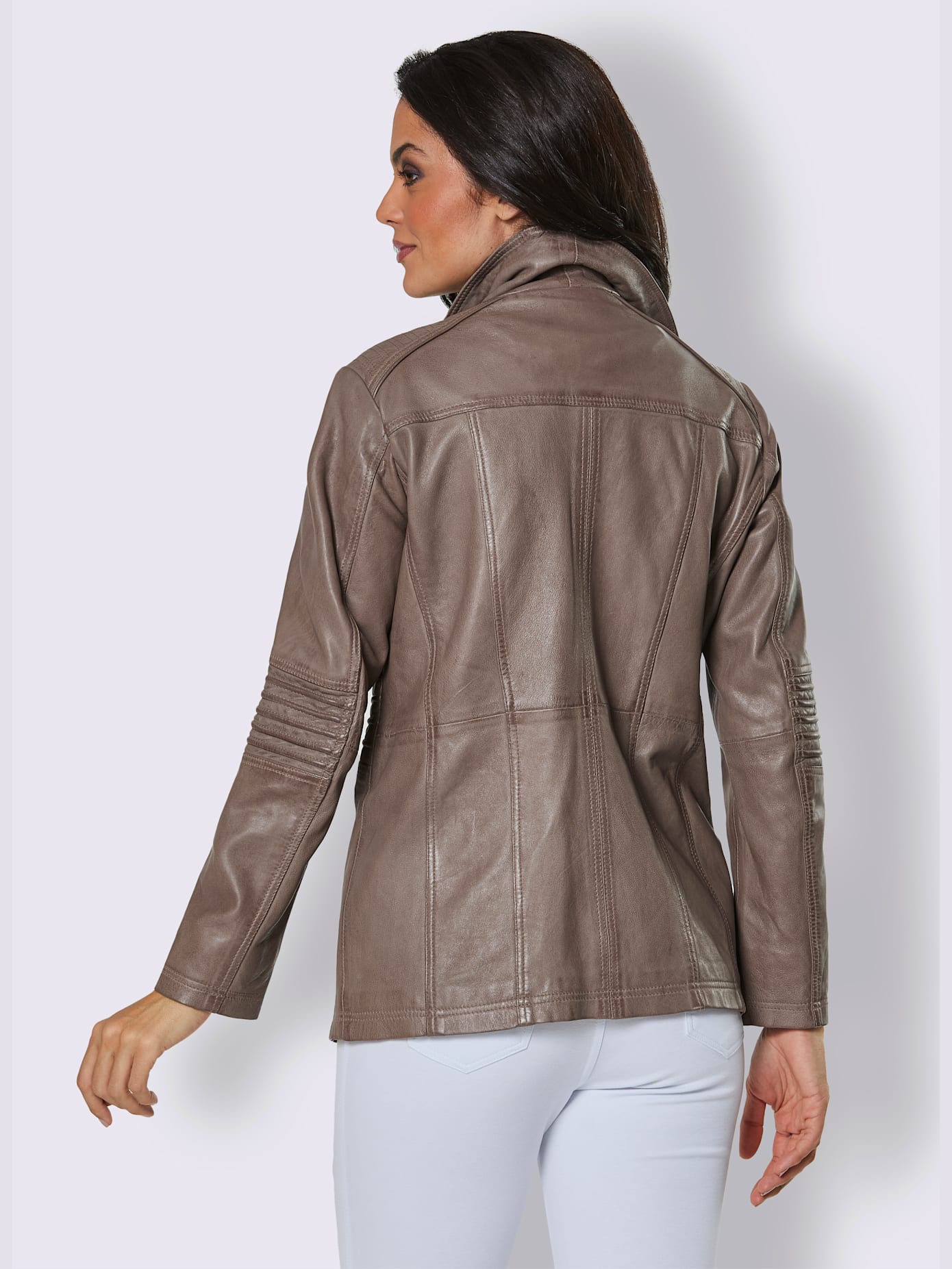 Veste en cuir cuir agneau nappa