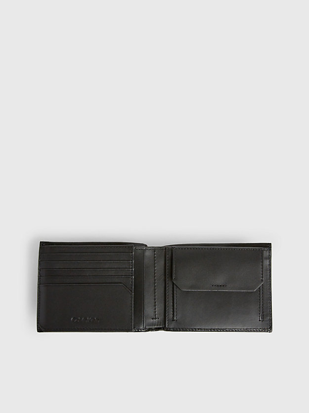 Carteira tripla de couro com proteção RFID