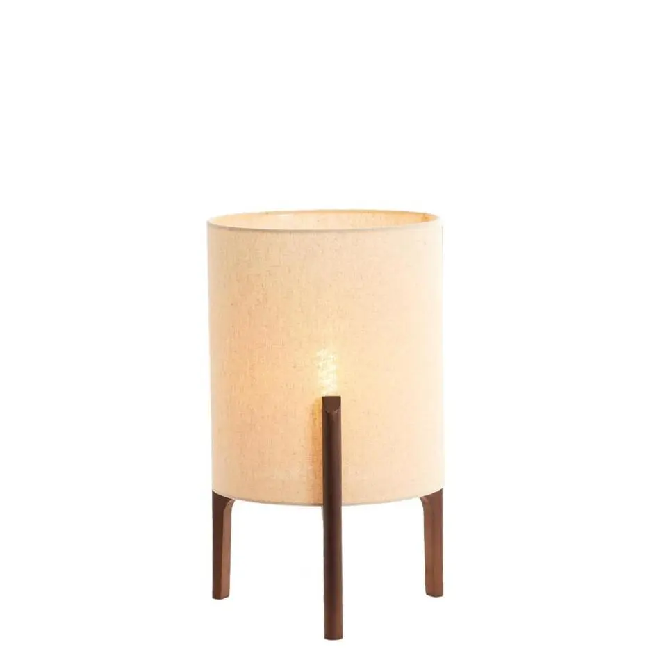 Tafellamp Litto - Donkerbruin - Ø28cm