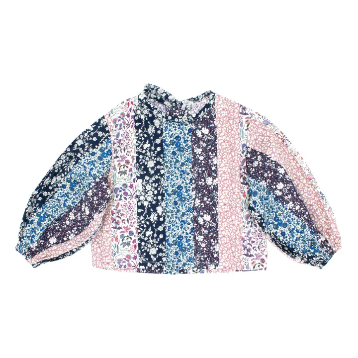 Esther Blouse Patchwork Francis | Bleu