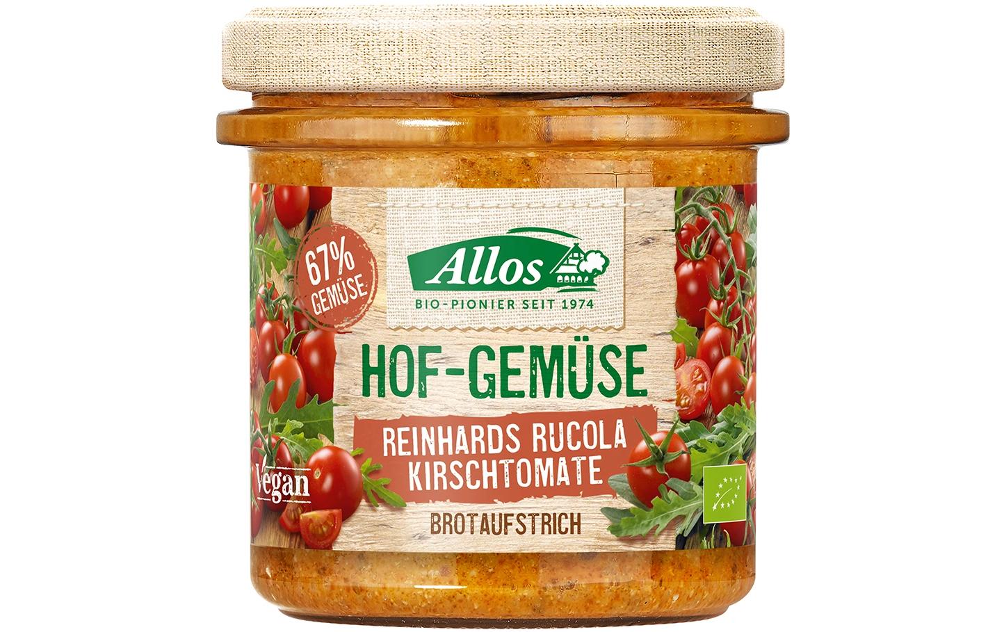 Glas Bio Hofgemüse Rucola Kirschtomate 135 gBio Hofgemüse Rucola Kirschtomate