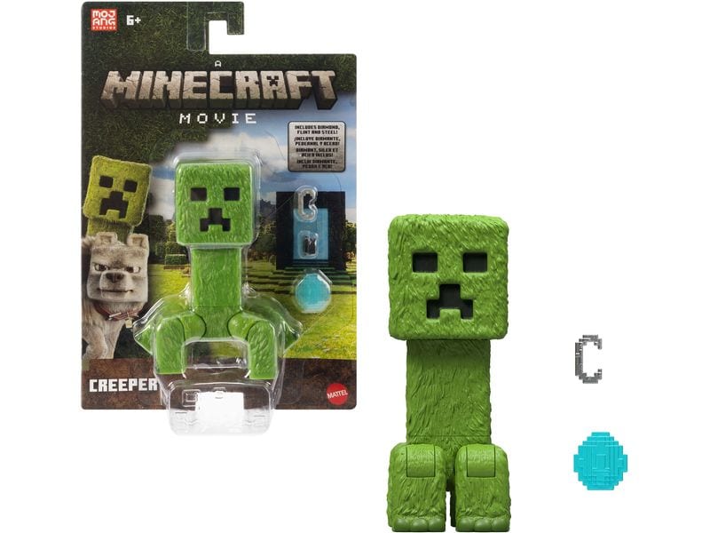 Mattel Minecraft Creeper Actionfigur und Zubehör 10 cm Kinderspielzeugfigur
