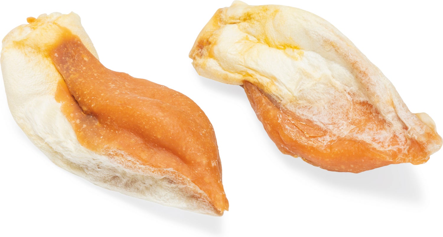 Snekkies hondensnack konijnenoren gevuld met kip 350 g