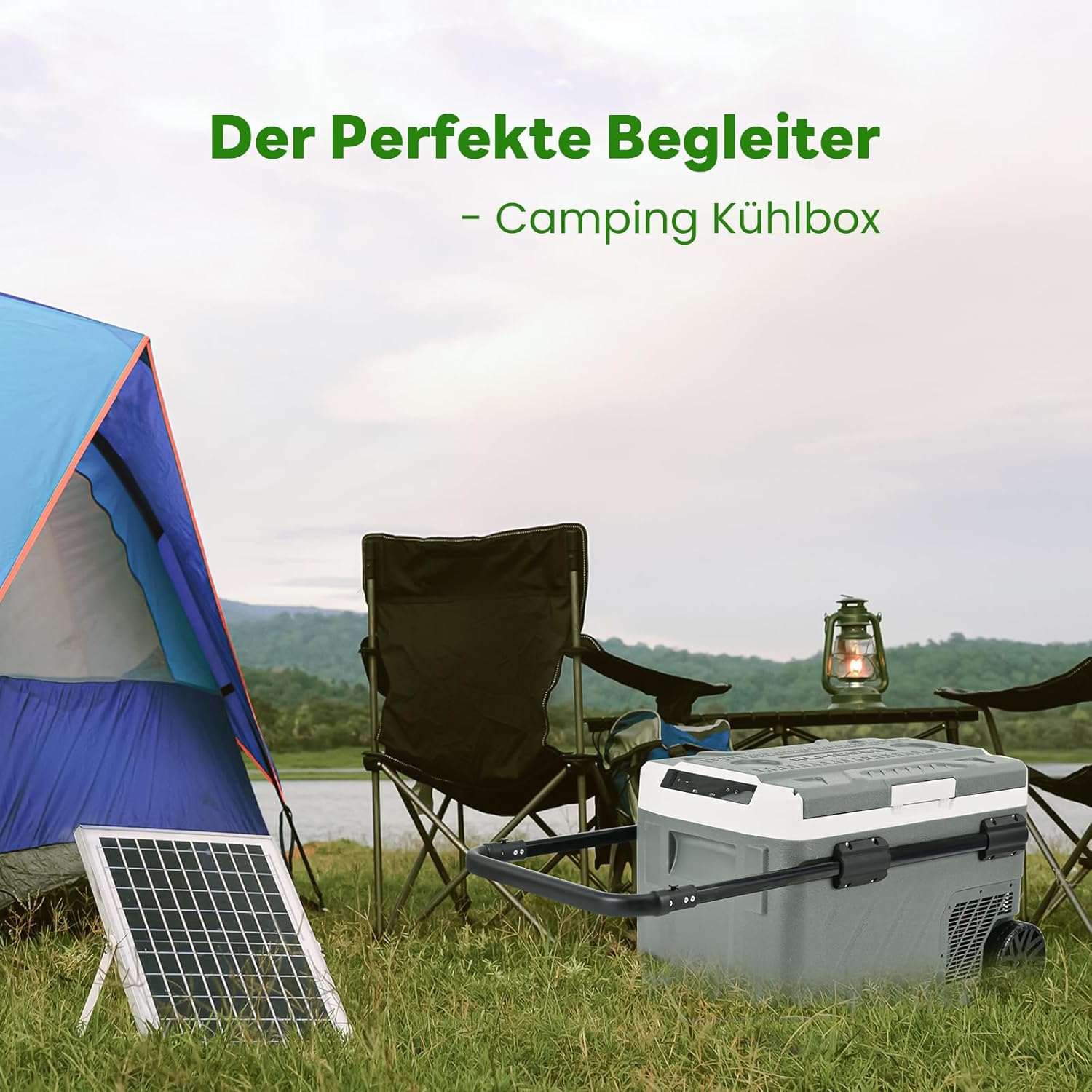 Alpicool 40L Kompressor Kühlbox Dual Zone, Kühlschrank für Auto Mit APP-Steuerung, Kühlbox 12V 230V Kompressor für Auto, Camping, Fahrten, Angeln, Lkw, Reisemobil, Boot, -20℃-20℃