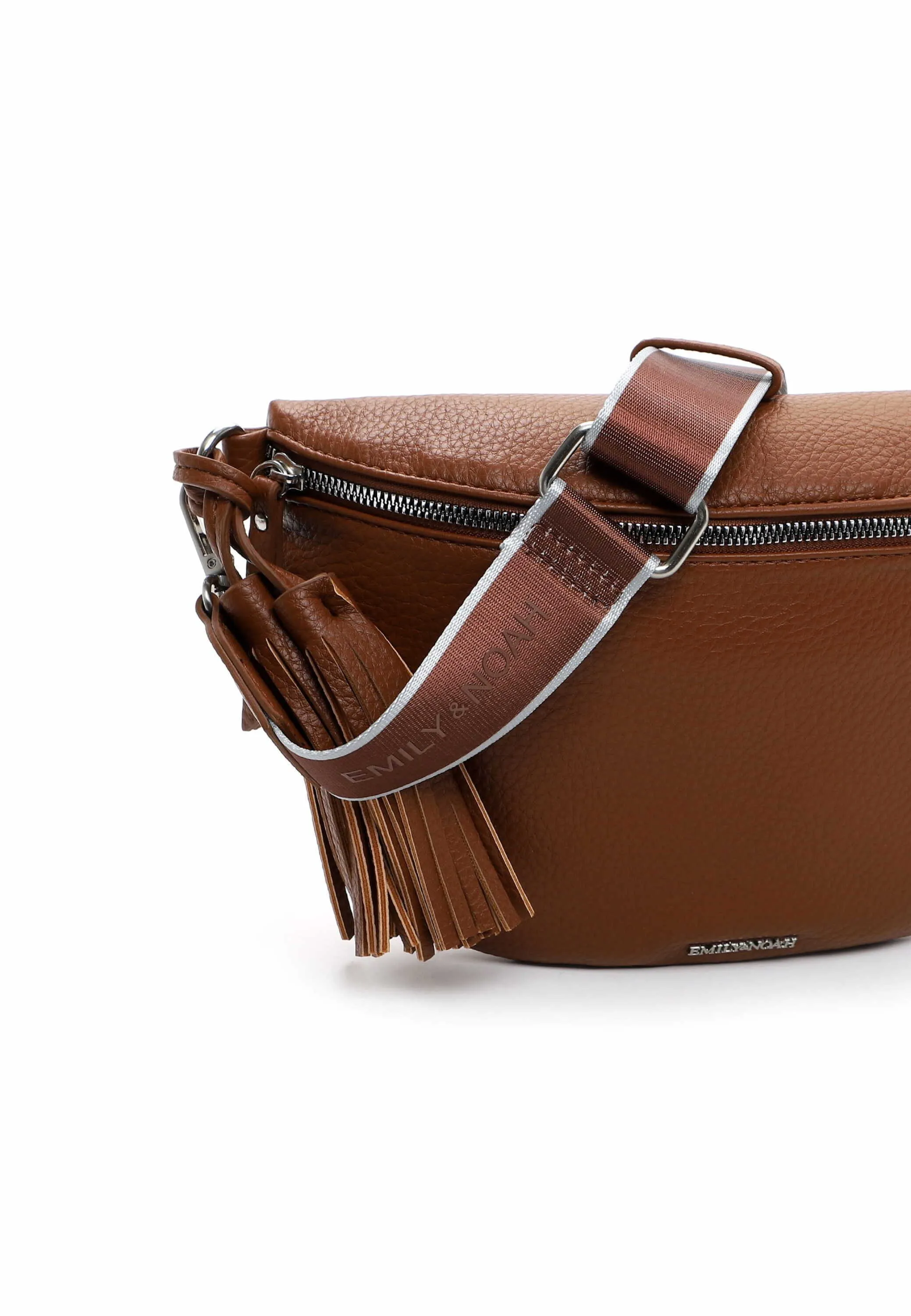 EMILY & NOAH Gürteltasche / Bodybag Cognac Lederimitat
