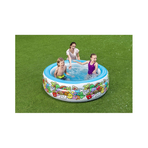 Piscina inflável infantil Bestway 51121 para jardim, 152x51xcm