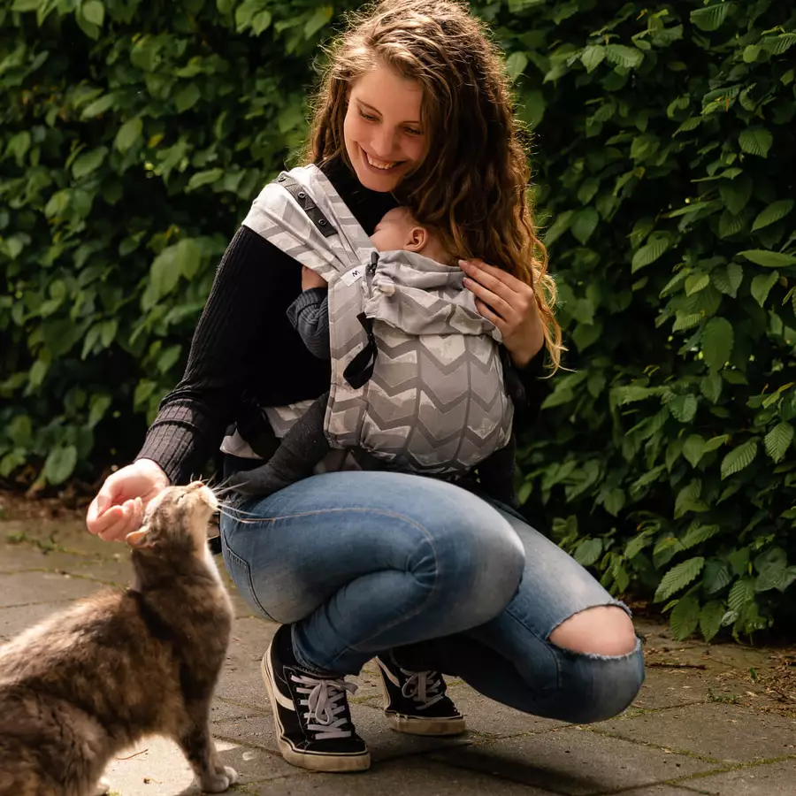 Hoppediz Babytrage Primeo Amsterdam stone