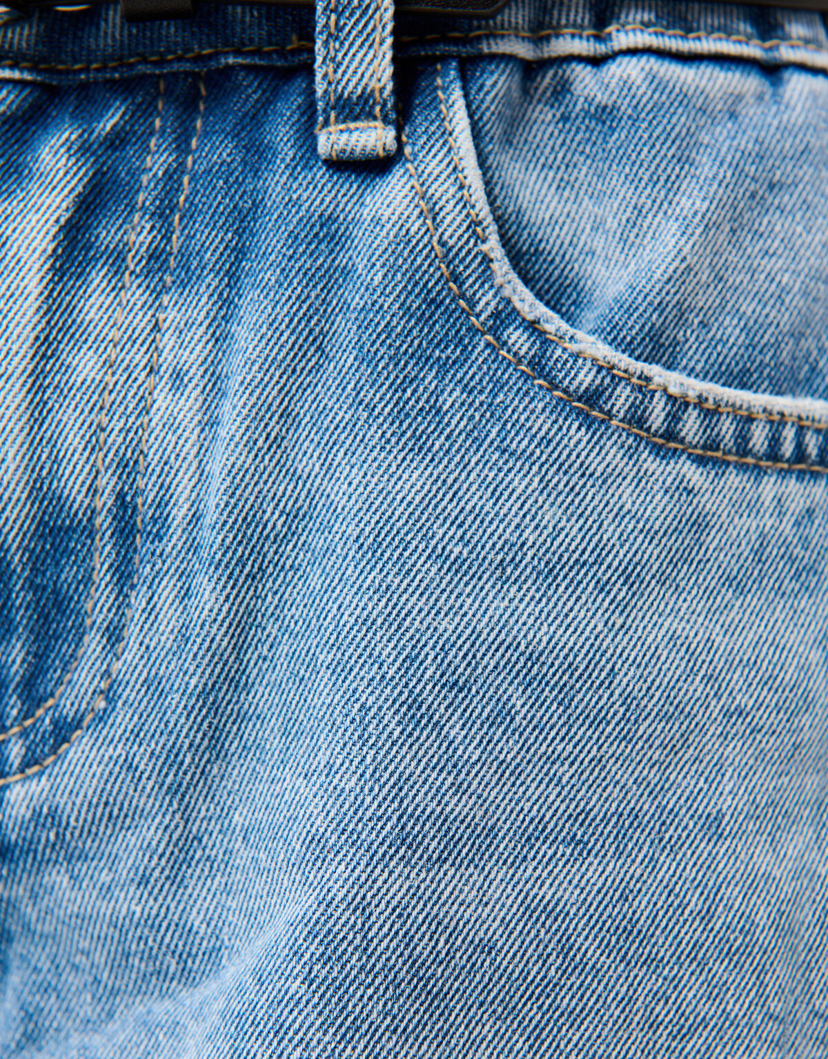 Parel Wide Leg Fit Jeans Blauw